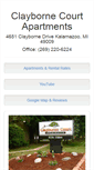 Mobile Screenshot of claybornecourtapts.com